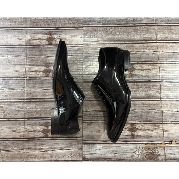 Suitsupply Leather Tuxedo Oxford Italian Dress Formal Shoes sz 8.5 US Black New - Picture 4 of 8